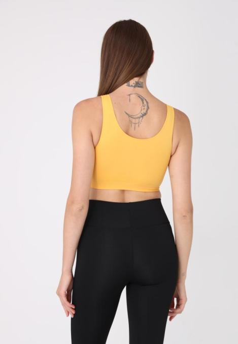 Bustieră Lejeră cu Bretele Late – Fără Push-up,Culoare Galben,Engros